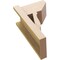 Ekena Millwork 8-in W x 12-in D x 20-in H Funston Slat Rough Cedar Woodgrain TimberThane Outlooker, Primed Tan OUTUR080X12X20FST24RCPR - alternate 2